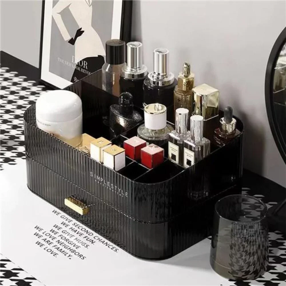 Makeup Organizer with Stackable Drawers, Bathroom Vanity Organizers and Storage